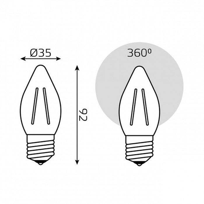 Лампочка GAUSS 103802111_GAUSS