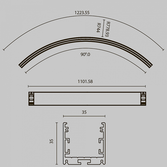 Led Strip ALM-3535R-B-EX-90°-1.5M